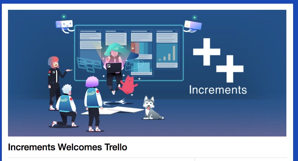 increments welcomes trello